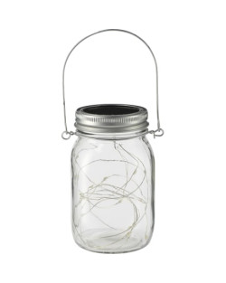 Lumière de pot Mason à énergie solaire