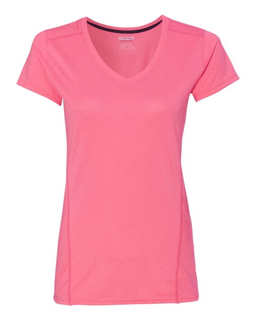 T-shirt technique col en V pour femme