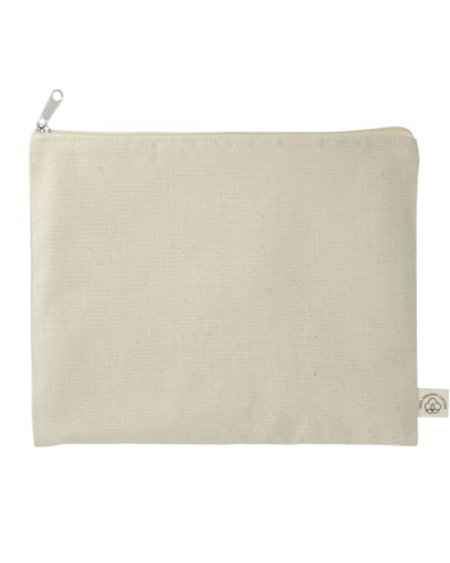 Pochette de voyage plate en coton biologique