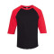 T-shirt manches raglan 3/4 classique pour adultes