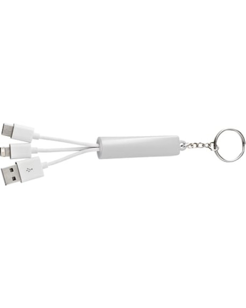 Câble 3-en-1 avec logo lumineux Route